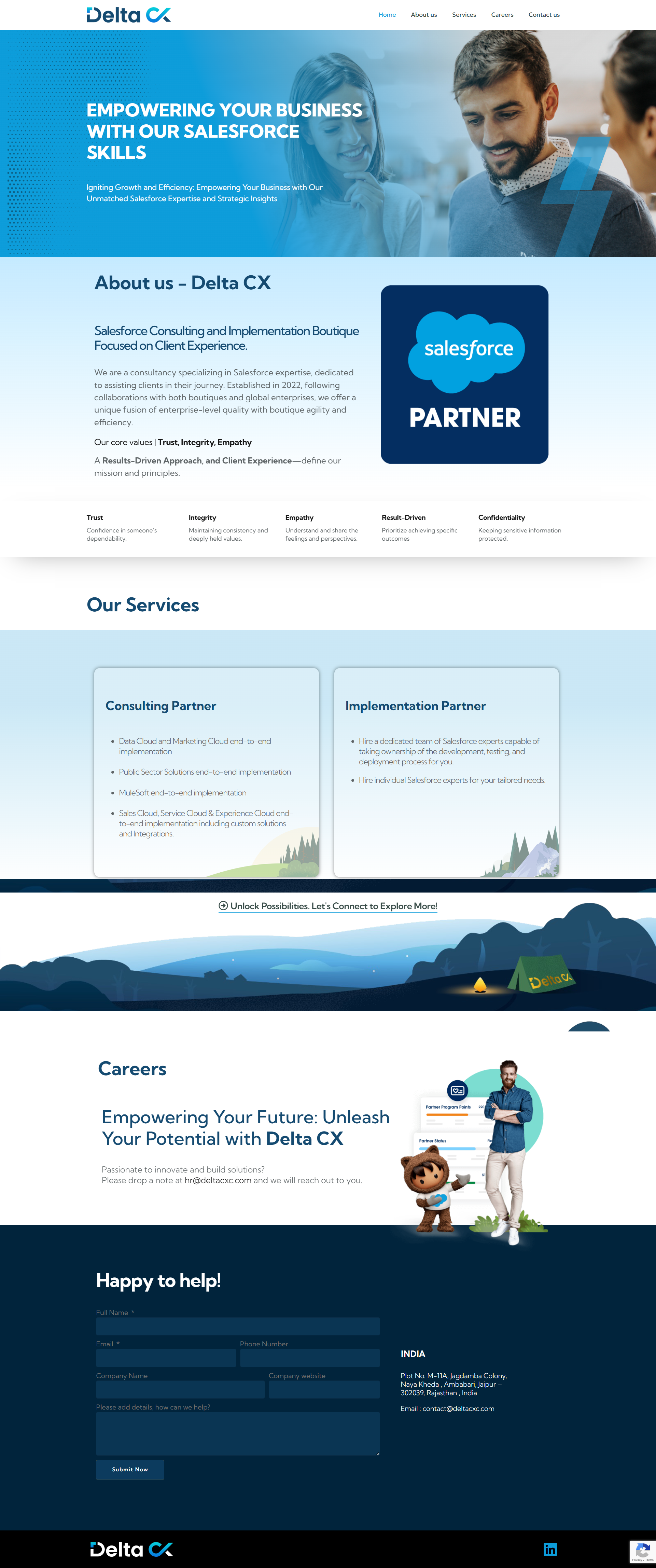 DeltaCxc Website Preview